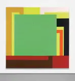 Peter Halley, 303, 1991, acrylic, fluorescent acrylic and Roll-a-Tex on canvas, in 2 parts