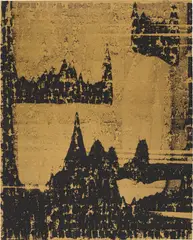 Glenn Ligon, Figure #42, 2010, acrylic, silkscreen and coal dust on canvas