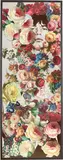 Jim Lambie, Jumping Jack, 2014, printed paper and painted flowers on canvas