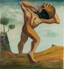 Untitled by George Condo, 1983, oil on canvas, sold May 2019