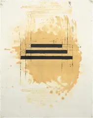 Harold Ancart, Contorsions, 2011, oil, graphite and ink on paper, double-sided