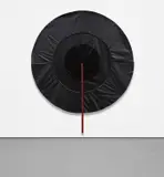 Rodney McMillian, Untitled (target), 2012, vinyl, thread and zipper