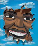 Lamar Peterson, Untitled, 2005, acrylic and gouache on paper mounted to canvas
