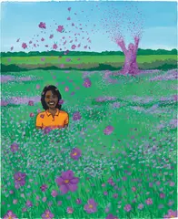 Lamar Peterson, Untitled, 2001, gouache and acrylic on paper