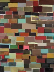 Against the Wall 1 by Brenna Youngblood, 2007, acrylic on canvas, sold May 2019
