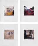 Zoe Leonard, Four works: (i) Yellow, Pink, Blue Bundle ; (ii) Coca Cola shack ; (iii) Two Pairs ; (iv) Drop Off A.M. Pick Up P.M., 2001, 4 dye transfer prints