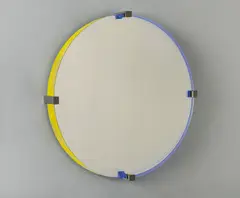 Mirror mirror by Ólafur Elíasson, 2002, mirror, transparent colored glass and steel, sold May 2019