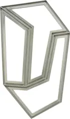 Richard Deacon, Alphabet R, 2013, stainless steel
