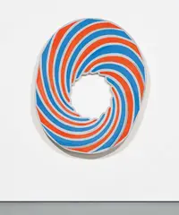 Blair Thurman, Jiffy Pop I (CCKSCKR HAT III), 2012, acrylic and canvas on wood