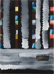 Juan Uslé, Untitled, 1996, vinyl and pigment on canvas on panel