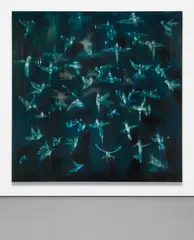 Ross Bleckner, Birdland, 2002-2003, oil on linen