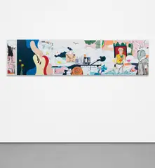 Michael Bevilacqua, Surface to Air, 2004, acrylic on linen, triptych