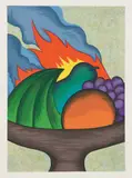 Julie Curtiss, Fruit bowl on fire