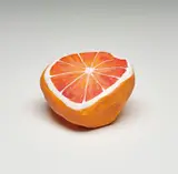 Nicolas Party, Blakam's stone (orange), 2016, acrylic on stone