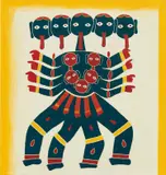 Leidy Churchman, Big Kali (Goddess of Time and Death), 2014, oil on canvas