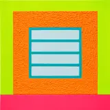 Peter Halley, Orange Prison, 2011, acrylic, DayGlo acrylic and Roll-A-Tex on canvas, in 2 parts