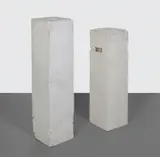 Theaster Gates, Stand-Ins for a Period of Wreckage 2 & 21, 2011, white concrete and porcelain