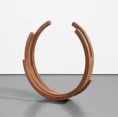 222.5° Arc x 4 by Bernar Venet, 2001, rolled steel, sold Sep 2019