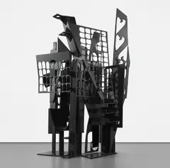 Louise Nevelson, Frozen Laces-Two, 1976-1980, painted metal