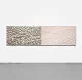 Giuseppe Penone, Pelle di Marmo e Spine d'Acacia - Lucrezia, 2003, pink marble, silk and acacia thorns on canvas, in 2 parts