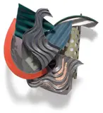Frank Stella, Imaginary Trouble, 1986, oil on anodized aluminum