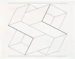 Structural Constellation by Josef Albers, 1962, ink on paper, sold Sep 2019
