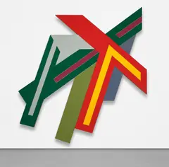 Frank Stella, Narowla II, 1971, acrylic, felt, canvas and paper collage on panel