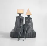 R.A. Lynn Chadwick, Sitting Couple on Base IV