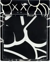 UNTITLED (SM7) by Kaws, 2000, acrylic on canvas in blister package with printed card, sold Sep 2019