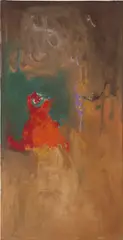 Sun Edge of Field by Theodoros Stamos, 1957, oil on canvas, sold Sep 2019