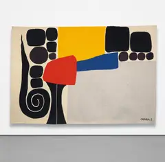 Ice Rink by Alexander Calder, 1970, wool, sold Sep 2019