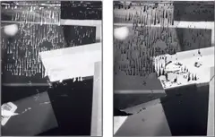 Eileen Quinlan, Smoke & Mirrors #126 A & B, 2006, gelatin silver print, diptych
