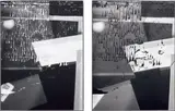 Eileen Quinlan, Smoke & Mirrors #126 A & B, 2006, gelatin silver print, diptych