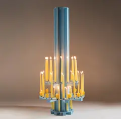 Jorge Pardo, Untitled (Blue #781), 1998, painted steel