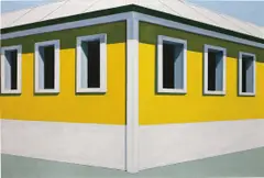 Emilio Sánchez Font, Yellow House, 1965, oil on canvas
