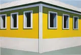 Emilio Sánchez Font, Yellow House, 1965, oil on canvas
