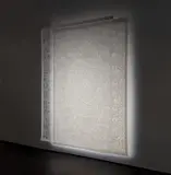 Afruz Amighi, Heart Axe, 2011, woven polyethylene and Plexiglas