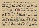 Ray Yoshida, Baahh!, 1999, printed paper collage on paper