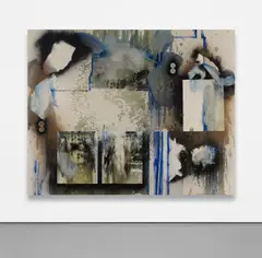 Elizabeth Neel, Relation of a Journey, 2011, oil and spray paint on canvas