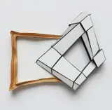 John F Simon Jr, Moment of Discovery, 2013, high density urethane, Trupan, acrylic, Flashe and plastic laminate