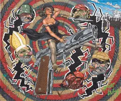 Robert Williams, Guns Don't Kill, Bullets Do, 1988, oil on canvas