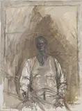 Alberto Giacometti, Portrait of G. David Thompson, 1957, oil on canvas