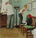Norman Rockwell, Before the Shot, 1958, oil on canvas