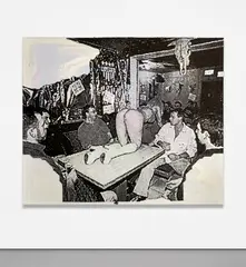 Sigmar Polke, Table Dance, 2002, acrylic and interference color on canvas