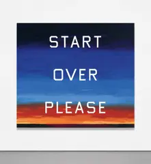 Ed Ruscha, Start Over Please, 2015, oil on canvas