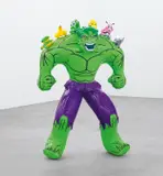 Hulk (Friends) by Jeff Koons, 2004-2012, polychromed bronze, sold Nov 2019