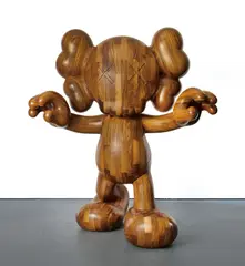 FINAL DAYS by Kaws, 2014, Afrormosia wood, sold Nov 2019