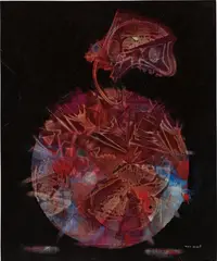 Personnage by Max Ernst, 1956, oil on canvas, offered Nov 2019
