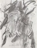 Willem de Kooning, Untitled, 1975-1980, charcoal on paper