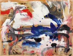 Untitled by Willem de Kooning, 1977, oil on newsprint mounted on honeycomb panel, sold Nov 2019